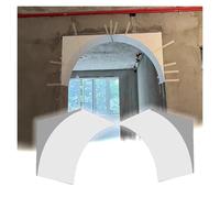 Rounded Doorway Arch, Half Circle Doorway Arch Kit Pack of 2 Foam Pre-Curved Forms 15-60cm(32x32x32cm)