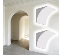 Rounded Doorway Arch, Interior Doorway Arch Kit, Pack of 2, Multiple Sizes, Half Circle Top Archway Molding Set(34x34x34cm/13.4x13.4x13.4in)