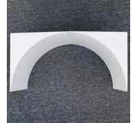 Rounded Doorway Arch Kit Foam - 2 Pack, Lightweight Paintable Door Arch Kit Precurved Trim, Decoration Half Circle Top Molding for Decor Home(T-26CM/10.2",30x30cm/11.8x11.8")