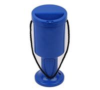 Rounded Hand Held Plastic Collection Box. Charity Box. Blue