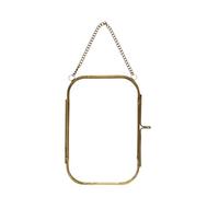 Rounded Hanging Brass Photo Frame - 10x15cm