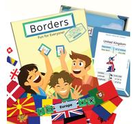 Rounded Kids Borders Europe: the Family Card Game about How the Countries of Europe Fit Together - have fun whilst learning about geography and flags