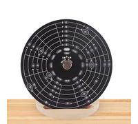Rounded Of Fifths Wheel Metal, Music Theory Disc Rounded Of Fifths, Fifths Wheel For Musicians, Aluminum Alloy Music Theory Learning Tool, Melody School Supplies With Wooden Stand Holder