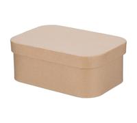 Rounded Paper Gift Box Khaki DIY Cardboard Box for Crafting