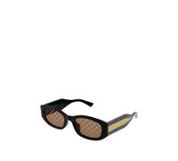 Rounded Rectangle Sunglasses - female - Gucci - Sunglasses - Black - 55 MM - Accessories 55 MM
