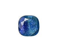Rounded Square Faceted Pointed Back (Doublets) Crystal Glass Stone 12 mm, Aqua Blue 10 Mexico Opals (16618), Czech Republic (Crystal Glass Rhinestones)