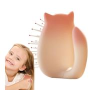 Rounded Tip Pins - Kids Detangling Comb, Resistant for Daily School Travel, Paddle Design, Air Cushion Brush with Soft Touch Non Slip Finish, Portable Hairbrush for Teens Gym Bags