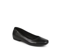 Pavers Rounded-Toe Ballet Flats - Black Size 3