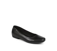 Rounded-Toe Ballet Flats Pavers Black 5