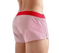 Rounderbum Men’s Lift Tech Boxer Brief - Butt Lifting Underwear for Men, Cotton Stretch, Low-Rise Fit, Red, XL