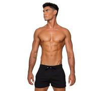 Rounderbum Mens Swimwear | Beach Shorts | Lift Technology | Quick Dry | Bathing Suits | Sport Swim Shorts | Drawstring | Black | X-Large, Black + Sport Lift Swim Short, X-Large