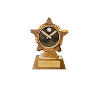 Duck Trophy Award Premier Star Antique Gold 120mm Heavy Resin Free Fun Rubber Duck Duck Race Out for a Duck Engraving -troshow1-blue