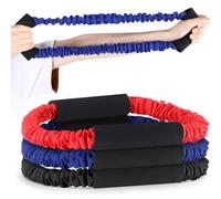 RoundFunny 3pcs Archery Bow Strength Trainer 30 40 50 Lbs Arm Strength Exercise Band Rubber Stretch Bands Archery Accessories for Bow Practice Shooting Accessories