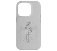 Roundhouse Kick Vitruvian Man Tae-Kwon-Do Case for iPhone 14 Pro