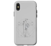 Roundhouse Kick Vitruvian Man Tae-Kwon-Do Case for iPhone X/XS