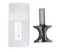 Roundover Router Bit 1 / 2in Shank | 1 1 / 8in Bead Diameter Half Round Edges | Tungsten Steel Woodworking Bit for CNC/Handheld Routers | MDF/Plywood/Solid Wood