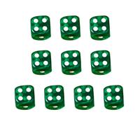 Rounds Corner Six Sided Dices Bulk Pack Of 10 Assorted Color 16mm Acrylic Dices Cubes With Number Dots For Kids Use Table Board Game