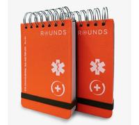 Rounds Heavy Duty EMT & First Responder Notebook (2 Pack) - 6" x 4" Thick Profile with Sturdy Nylon Cover for Rugged Field Use