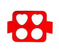 Rounds Square Heart Fried Eggs Cooker Rings Griddles Eggs Rings Tray NonStick Food Grade Silicones Molds Detachable NonStick Detachable Molds