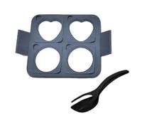 Rounds Square Heart Fried Eggs Cooker Rings Griddles Eggs Rings Tray NonStick Food Grade Silicones Molds Detachable NonStick Detachable Molds