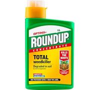 Roundup Optim Concentrate 1L | Systemic Root-Killing Weedkiller for Paths Drives & Patios | Visible Results in 4 Days | Replant in 7 Days | Treats up to 1500m² | 1 Litre Liquid