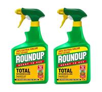 Roundup Total Weed Control, Fast-Acting Formula, Root-Level Action, Long-Lasting, Precise Application, Ideal for Gardens, Lawns, Driveways & Outdoor Spaces, 20% Extra Free, 1L (Pack of 2)