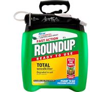 Roundup Total Weed Killer Ready to Use | Fast Acting Systemic Root Killer for Patios, Paths, Driveways & Gravel | Visible Results in 24 Hours | Rainproof in 2 Hours | Home & Garden Use Pump N Go 5L
