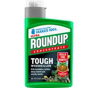 Roundup Tough Weedkiller Concentrate 1L - Powerful Concentrated Weed Killer for Tough Weeds, Makes up to 100L