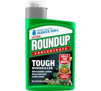 Roundup Tough Weedkiller Concentrate 1L - Powerful Concentrated Weed Killer for Tough Weeds, Makes up to 100L