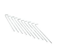 Regatta Replacement 8 Inch Steel Tent Pegs - 10 pack