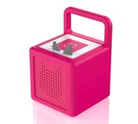 Rounkin Silicone Case for Toniebox Audio Player, Shockproof Anti-Slip Protective Cover for Toniebox Audio Player, Durable Soft Silicone Sleeve with Easy to Carry Handle (Pink)