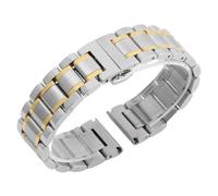 ROUREOX 18MM 316L Stainless Steel Replacement Watch Strap, Curved End Brushed Steel Watch Bracelet for Seiko SNK381K1/391K1/357K1/361K1/385K1/393K1-Silver C 18MM