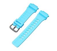 ROUREOX 18mm Mens Silicone Watch Strap Waterproof Rubber Replacement Band Sports Pin Buckle for Casio AQ-S810W/800W/AEQ-110W/SGW-300H/400H/500H-10 + Black 18MM