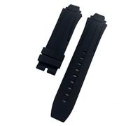 ROUREOX 18MM Premium Silicone Rubber Watch Strap Durable Waterproof Band for Casual & Formal Watches for Tissot Quickster T111417-Black 18MM