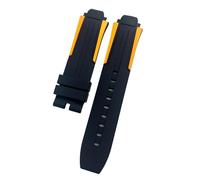 ROUREOX 18MM Premium Silicone Rubber Watch Strap Durable Waterproof Band for Casual & Formal Watches for Tissot Quickster T111417-Orange 18MM