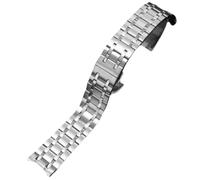 ROUREOX 21MM Men's 316L Stainless Steel Watch Strap, Solid Metal Arc Interface Replacement Watch Bracelet for Tissot T-Classic Dürer T099407A/T099207A-Silver 21MM