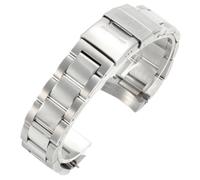 ROUREOX 21MM Stainless Steel Curved End Watch Strap, Men's Metal Bracelet Replacement Watch Band-Silver 21MM for Longines HydroConquest L3.781.6.42.742