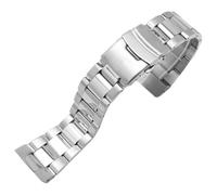 ROUREOX 22MM 316L Stainless Steel Replacement Watch Band, Curved End Metal Watch Bracelet for Casio Edifice EF-533/EF-558/EF-559/EFR-520-Silver EF-533 22MM