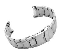 ROUREOX 22MM 316L Stainless Steel Replacement Watch Band, Curved End Metal Watch Bracelet for Casio Edifice EF-533/EF-558/EF-559/EFR-520-Silver EF-559 22MM