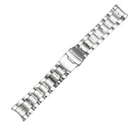 ROUREOX 22MM 316L Stainless Steel Watch Band, Metal Replacement Bracelet Extendable Watch Accessory for Casio Edifice EF-524/527/534/539/544/550-Silver EF-544 22MM
