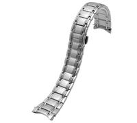ROUREOX 22MM 316L Stainless Steel Watch Band, Solid Metal Curved End Strap Replacement Watch Accessory for Citizen NH8290/8294/8200-Silver 22MM