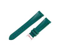 ROUREOX 22MM Curved End Silicone Watch Strap Mens Waterproof Rubber Band Stainless Steel Deployment Clasp for Tudor M79030N/M79250BA/M79230R/M57000-Green + No Buckle 22MM