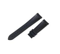 ROUREOX 22MM Curved End Silicone Watch Strap Mens Waterproof Rubber Band Stainless Steel Deployment Clasp for Tudor M79030N/M79250BA/M79230R/M57000-Black + No Buckle 22MM
