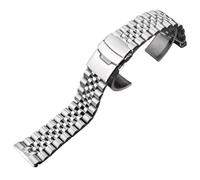 ROUREOX 22MM Stainless Steel Replacement Watch Band，Men's Metal Curved End Wristwatch Strap-Silver 22MM for Seiko Turtle SRP773/SRP774/SRP777