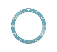 ROUREOX 24-Hour Ceramic Bezel Insert 38mm Replacement 24-Click Bezel Watch Mod for Rolex GMT-Master-A5