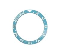 ROUREOX 24-Hour Ceramic Bezel Insert 38mm Replacement 24-Click Bezel Watch Mod for Rolex GMT-Master-A6