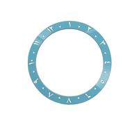 ROUREOX 24-Hour Ceramic Bezel Insert 38mm Replacement 24-Click Bezel Watch Mod for Rolex GMT-Master-A4