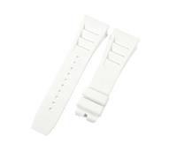 ROUREOX 25mm Silicone Watch Strap Vented Rubber Replacement Band Sports Wristbelt Metal Deployment Clasp for Richard Mille RM-11-D1