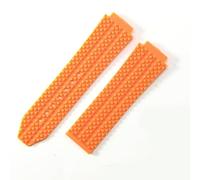 ROUREOX 26 * 19Mm Soft Silicone Watch Strap, Dedicated Interface Replacement Strap Eco-Friendly Silicone Rubber Band for Hublot Big Bang Classic Fusion-Orange No Buckle 19 * 26MM