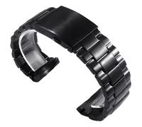 ROUREOX 26MM 316L Stainless Steel Replacement Watch Band, Men's Curved End Watch Bracelet for Diesel DZ4318/DZ4323/DZ4283/DZ4309-Black 26MM